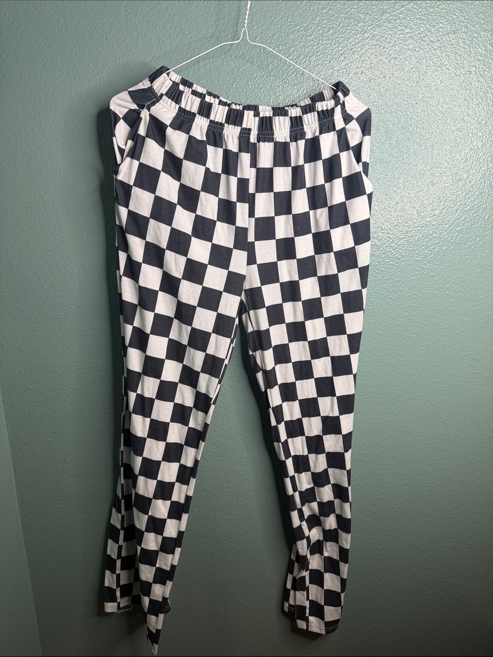 Black & White Checkered Pants